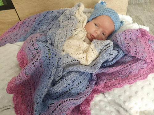 Šátek Hortenzie — foto 4