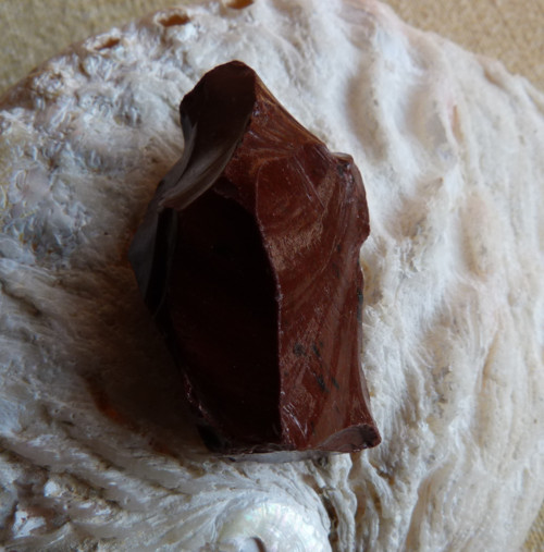 Obsidián mahagonový surový - 4 cm - Extra — foto 4