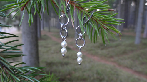 Náušnice mini perle — foto 3