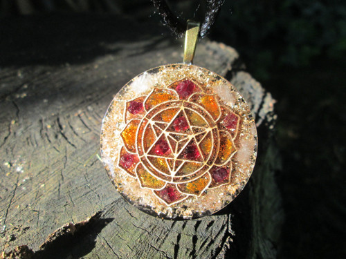Org. šperk ,, Sri Yantra Slunce " — foto 4