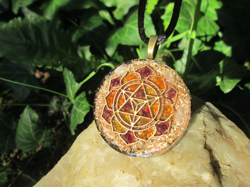 Org. šperk ,, Sri Yantra Slunce " — foto 5