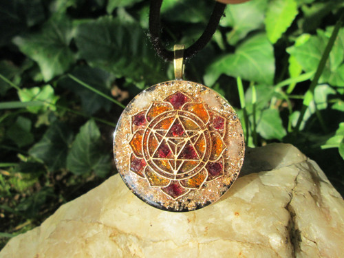 Org. šperk ,, Sri Yantra Slunce " — foto 6