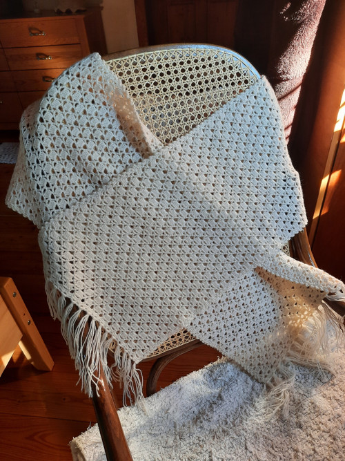 Háčkovaná šála — foto 3