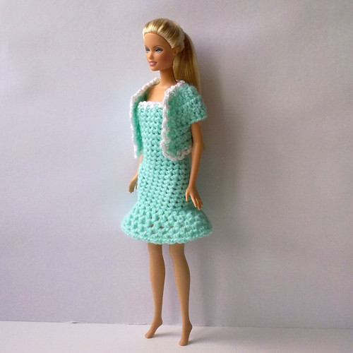 Oblečky pro Barbie - šaty , bolerko — foto 5