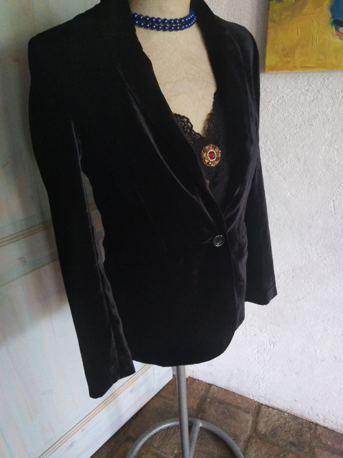 Sametové černé sáčko — foto 2