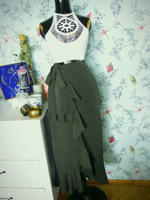 Sukně olivová latino — foto 2
