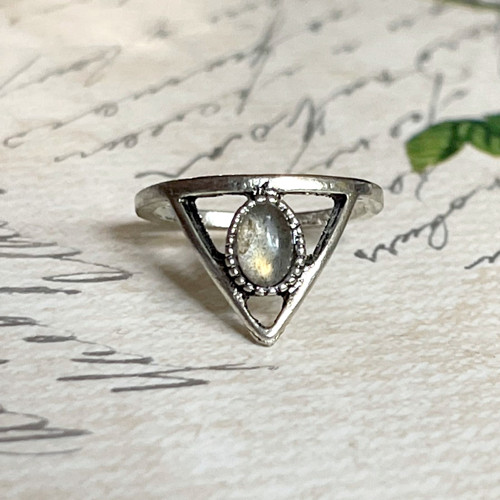 Vintage prsten s labradoritem — foto 4