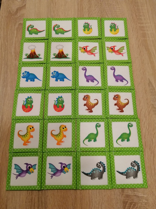 Látkové pexeso dinosauři — foto 2