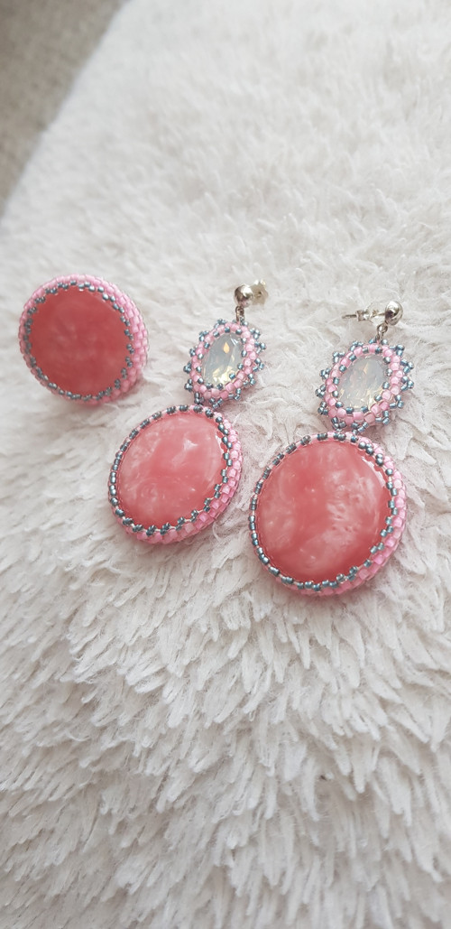Náušnice pink — foto 2