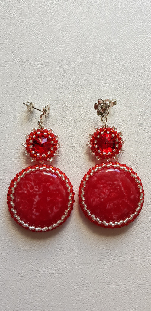 Náušnice red — foto 4