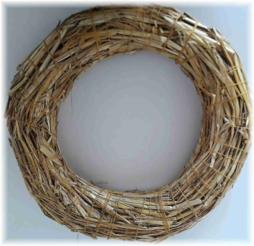 Slámový kruh - věnec 20 cm — foto 3