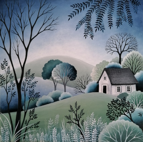 Mlhavé ráno (40x40cm) — foto 3