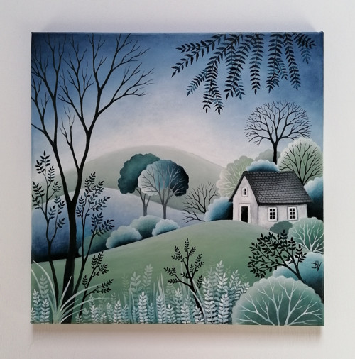 Mlhavé ráno (40x40cm) — foto 2