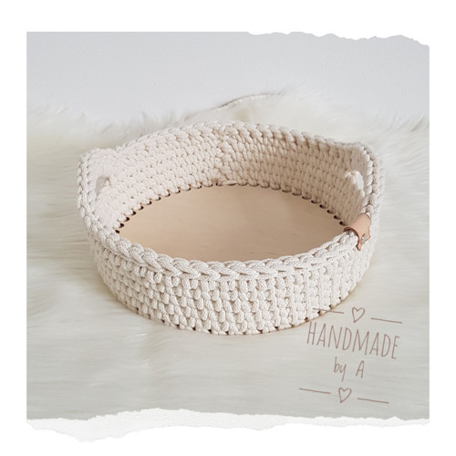Háčkovaný podnos - průměr 25cm — foto 3