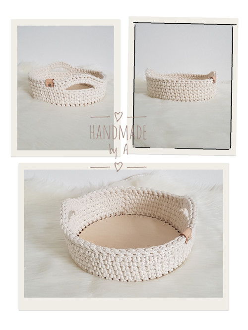 Háčkovaný podnos - průměr 25cm — foto 4