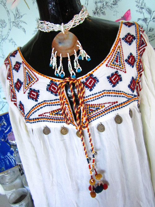Tunika vyšívaná boho hippie — foto 2