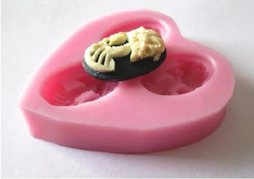 Silikonová forma Fimo Polymer - Lebka kostra — foto 2