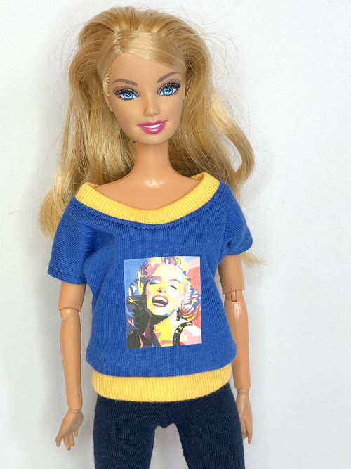 Volnější tričko pro barbie — foto 3