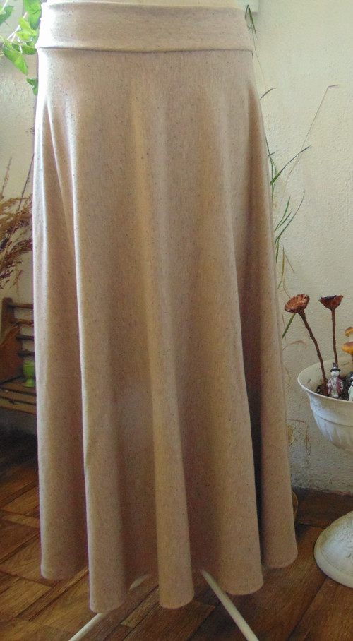 Půlkolová sukně-béžová -výběr barev — foto 3