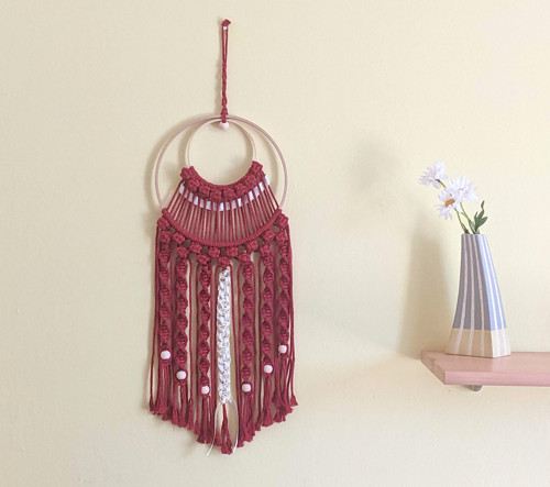 Macrame Boho záves kruhový — foto 3