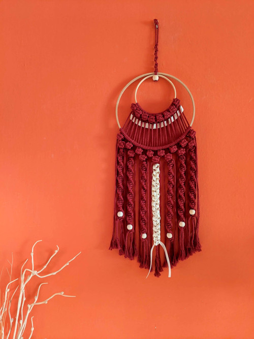 Macrame Boho záves kruhový — foto 4