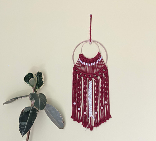 Macrame Boho záves kruhový — foto 6