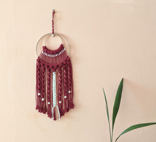 Macrame Boho záves kruhový — foto 5
