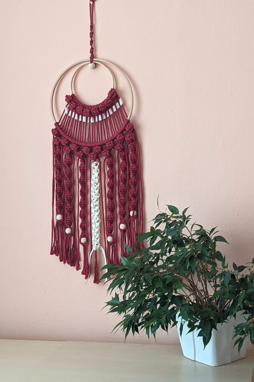 Macrame Boho záves kruhový — foto 2