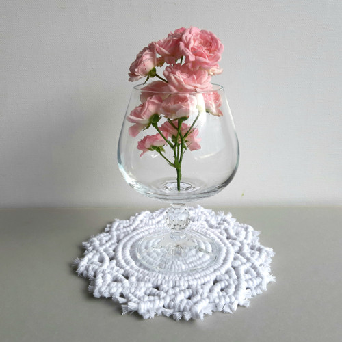 Prostírka macramé - bílá — foto 2