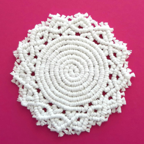 Prostírka macramé - bílá — foto 6