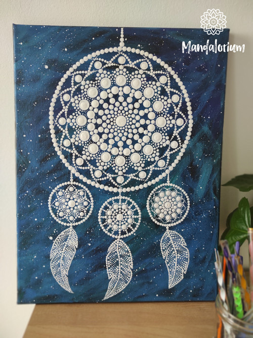 Tečkovaná mandala - Lapač snů — foto 2