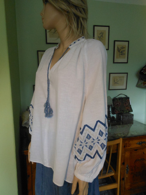 Boho vyšívaná tunika, vel.uni — foto 3