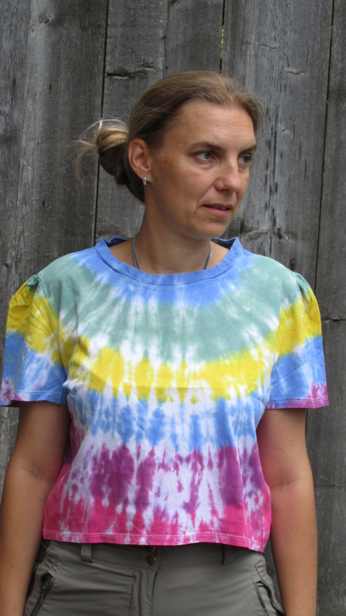 Dámské batikované tričko — foto 3