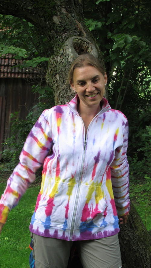 Dámská batikovaná mikina — foto 2