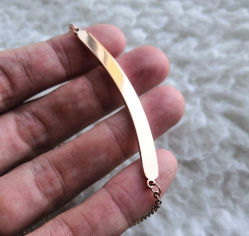Ocelový náhrdelník*elegantní*rosegold — foto 5