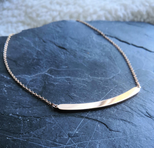 Ocelový náhrdelník*elegantní*rosegold — foto 3
