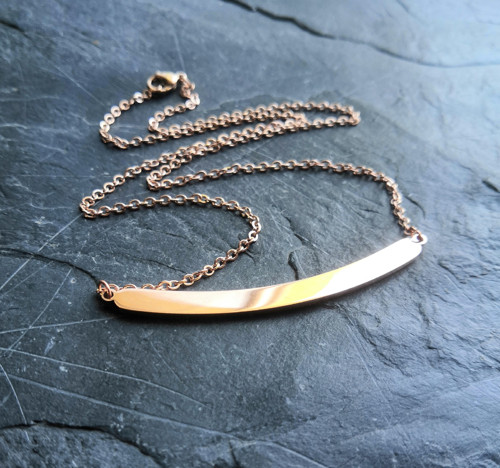 Ocelový náhrdelník*elegantní*rosegold — foto 6
