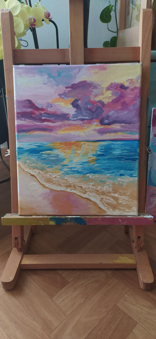Pláž - 30 × 25cm — foto 2