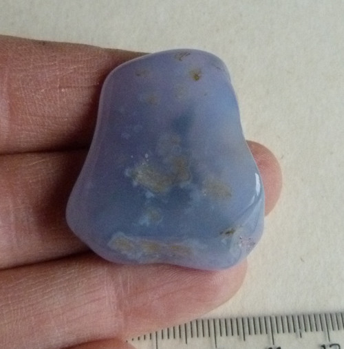 Chalcedon modrý krajkový - 3,6 cm — foto 2