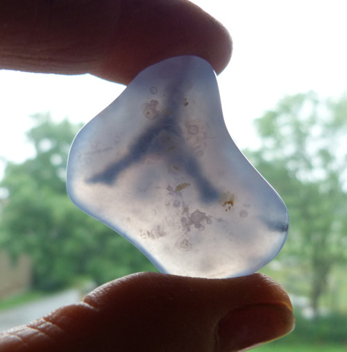 Chalcedon modrý krajkový - 3,6 cm — foto 4