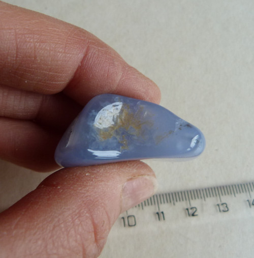 Chalcedon modrý krajkový - 3,6 cm — foto 6