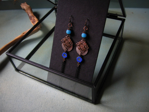 Morocco blue - visací náušnice — foto 2