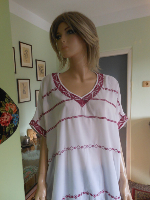 Vyšívaná boho, etno tunika, vel.UNI — foto 2