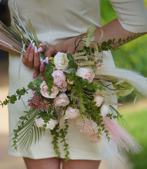 Svatební kytice v boho stylu — foto 3