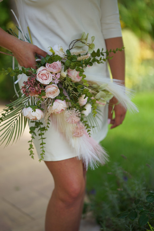 Svatební kytice v boho stylu — foto 2