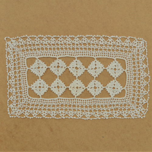 Nová obdelníková háčkovaná dečka 35 x 21cm — foto 2