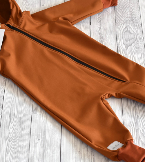 Softshell overal - KARAMEL vel. 92/98 SKLADEM — foto 6