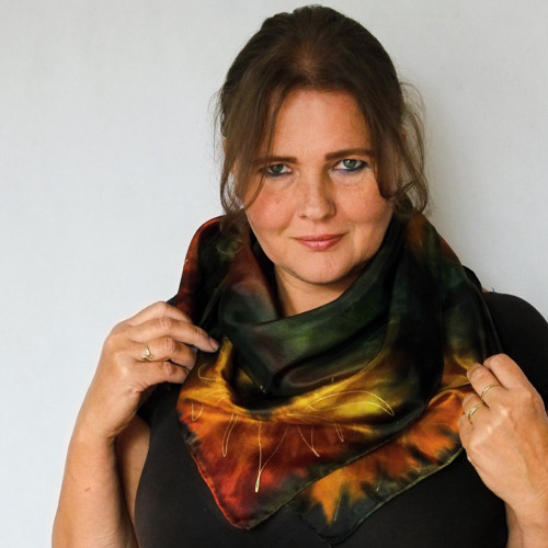 Hedvábný šátek - Slunečnice — foto 2