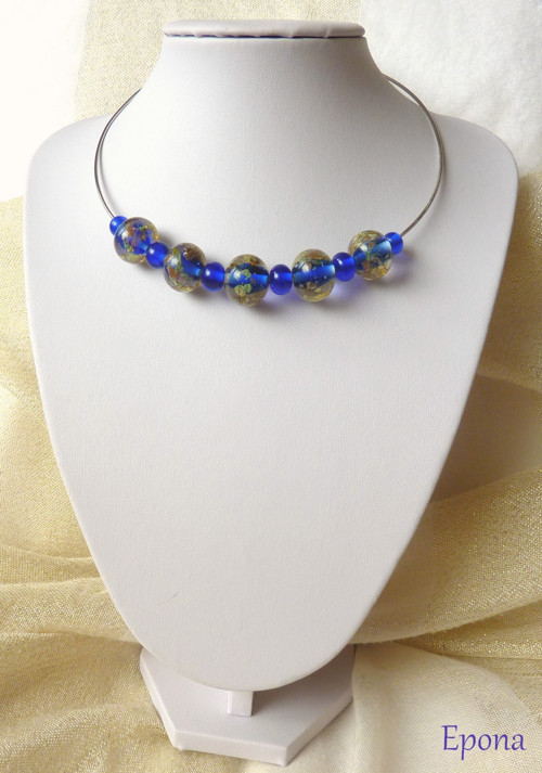 Simply blue.....(náhrdelník) — foto 4