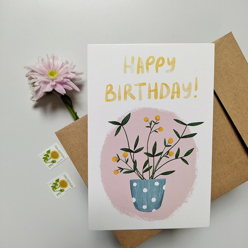 Pohlednice Birthday flowers — foto 2